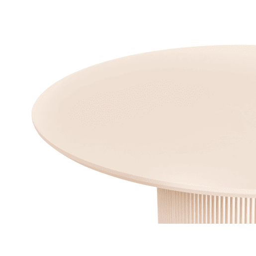 Mesa de jantar NEWELL Creme claro 120 cm 120 cm Mesa de jantar NEWELL Creme claro 120 cm 120 cm