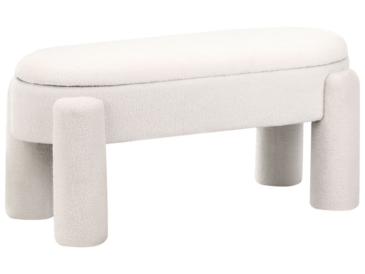 Beliani Banco de cama Bouclé OAKLEY