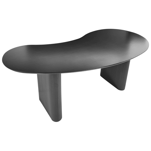 Mesa de jantar PEERY Preto 93 cm 198 cm
