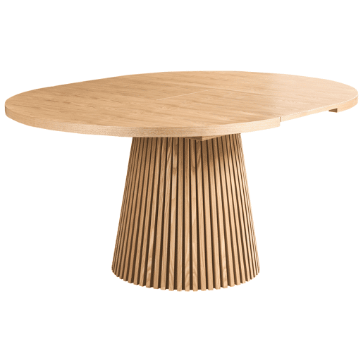 Mesa de jantar extensível MOORE Freixo claro 120 cm 120160 cm