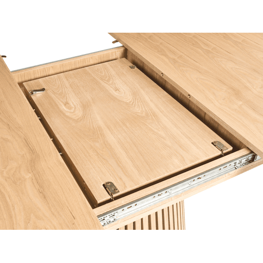 Mesa de jantar extensível MOORE Freixo claro 120 cm 120160 cm