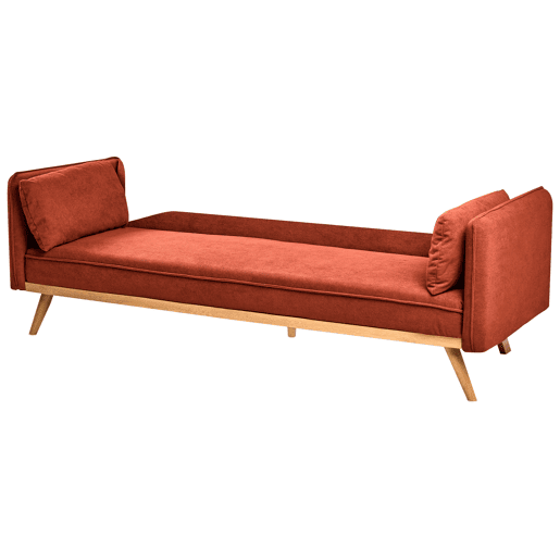 Sofá-cama ASAA Tecido Vermelho Sofá-cama ASAA Tecido Vermelho