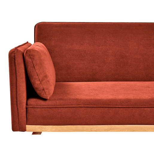 Sofá-cama ASAA Tecido Vermelho Sofá-cama ASAA Tecido Vermelho