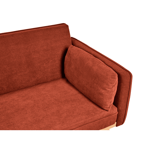 Sofá-cama ASAA Tecido Vermelho Sofá-cama ASAA Tecido Vermelho