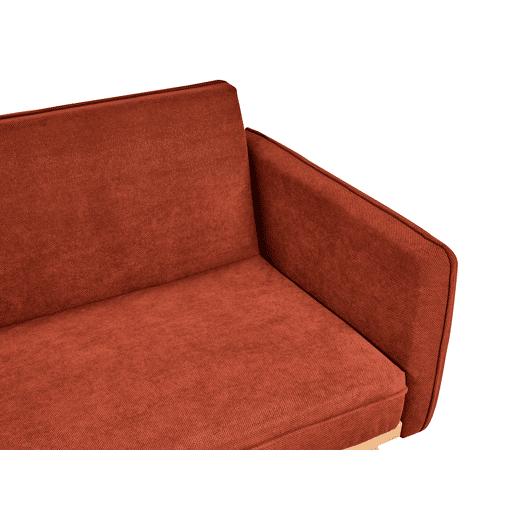 Sofá-cama ASAA Tecido Vermelho Sofá-cama ASAA Tecido Vermelho