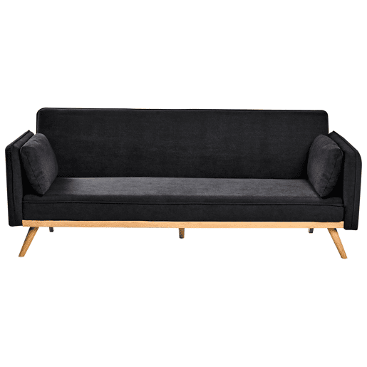 Sofá-cama ASAA Tecido Preto