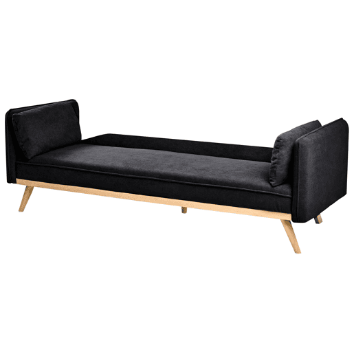 Sofá-cama ASAA Tecido Preto