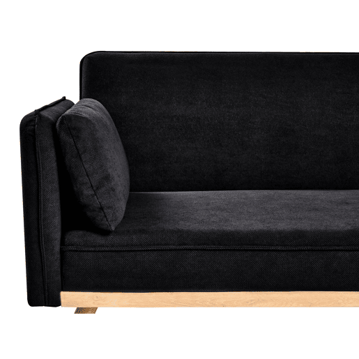 Sofá-cama ASAA Tecido Preto