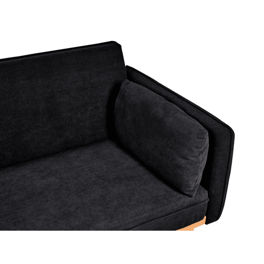 Sofá-cama ASAA Tecido Preto