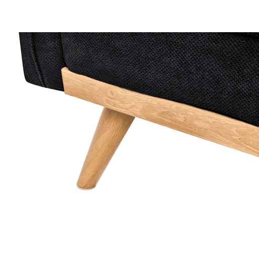 Sofá-cama ASAA Tecido Preto