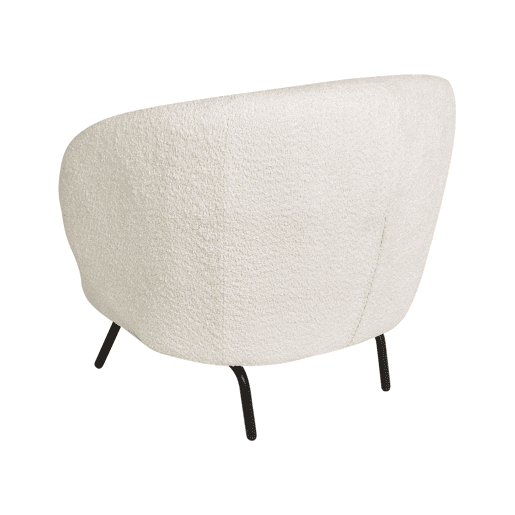 Poltrona MAKELA Bouclé Branco creme