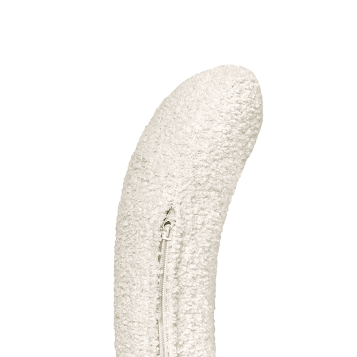 Poltrona MAKELA Bouclé Branco creme