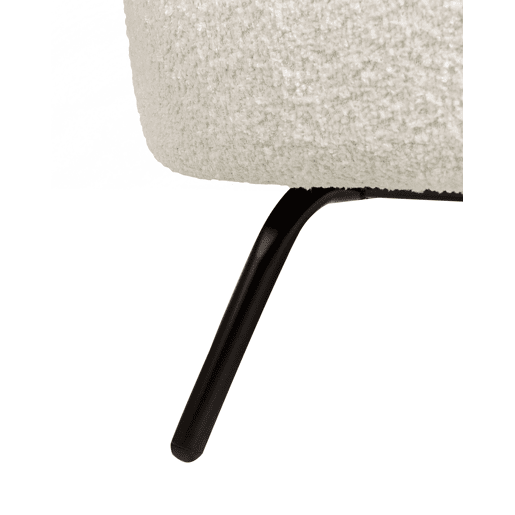 Poltrona MAKELA Bouclé Branco creme