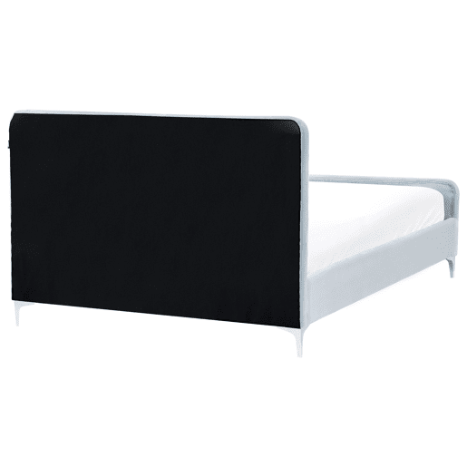 Cama Veludo LUNAN 140 x 200 cm Azul claro