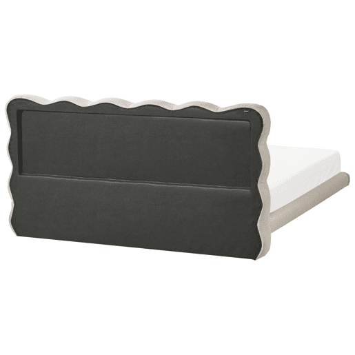 Cama Tecido SOULISSE 160 x 200 cm Creme
