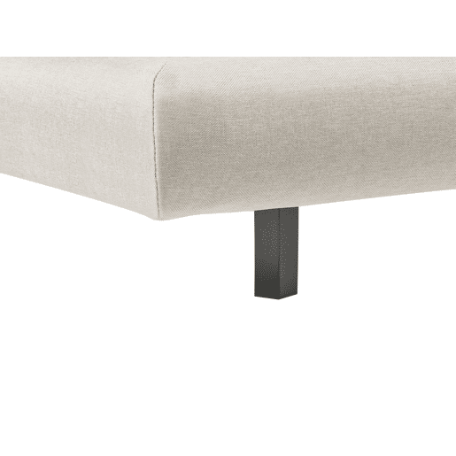 Cama Tecido SOULISSE 160 x 200 cm Creme