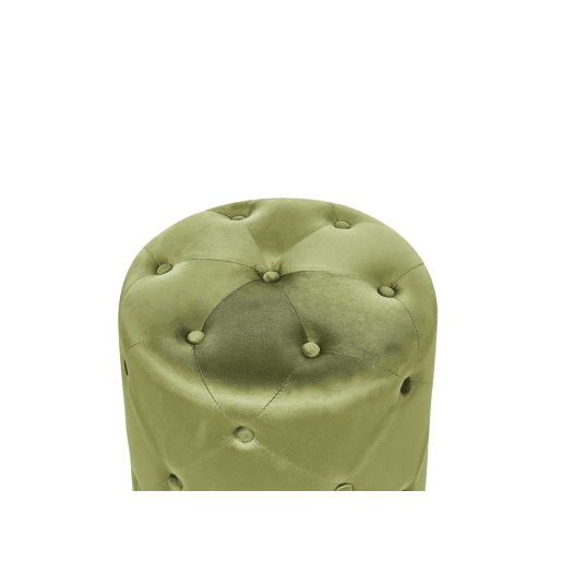 Pufe COROLLA Veludo Verde-oliva 40 cm 40 cm 40 cm