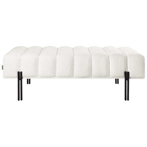 Beliani Banco de cama Chenille CAREY