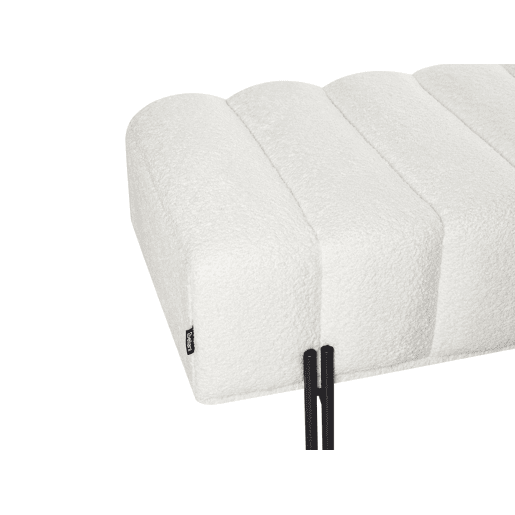 Beliani Banco de cama Chenille CAREY