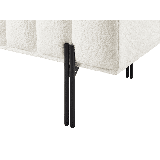 Beliani Banco de cama Chenille CAREY