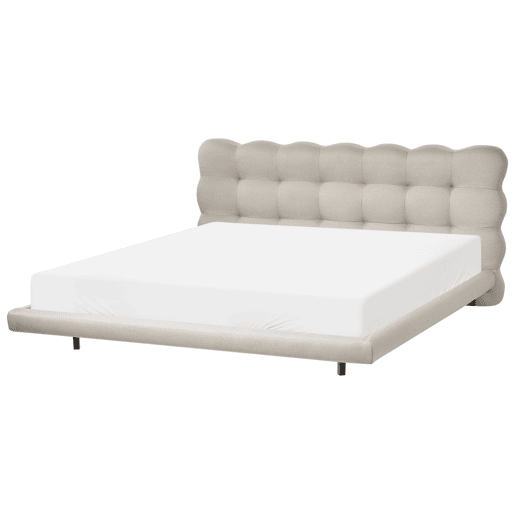 Cama Tecido SOULISSE 180 x 200 cm Creme