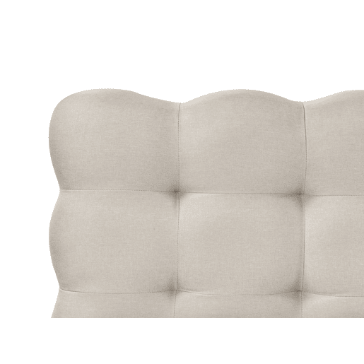 Cama Tecido SOULISSE 180 x 200 cm Creme