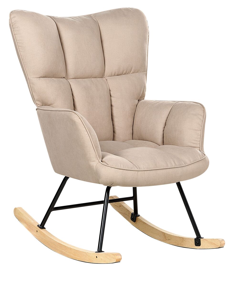 Beliani Sillón mecedora OULU