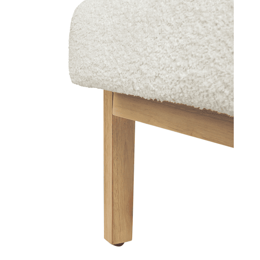 Poltrona HJO Bouclé Branco creme