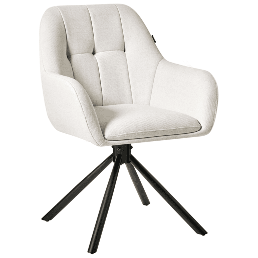 Cadeira de jantar UBLY Tecido Branco creme