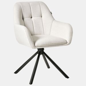 Cadeira de jantar UBLY Tecido Branco creme