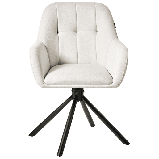 Cadeira de jantar UBLY Tecido Branco creme