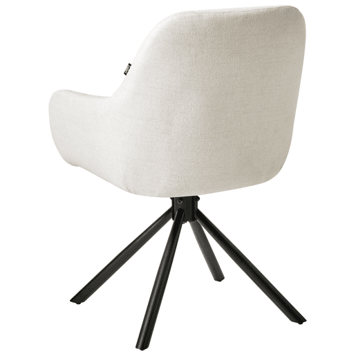 Cadeira de jantar UBLY Tecido Branco creme