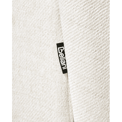 Conjunto de 2 cadeiras de jantar MAYBEE Tecido Branco creme