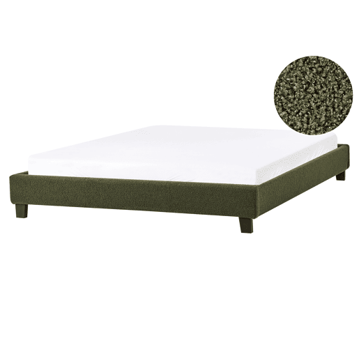 Beliani Cama sem cabeceira Bouclé ROANNE