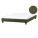 Beliani Cama sin cabecero Bouclé ROANNE 150x213 Beliani Cama sin cabecero Bouclé ROANNE 150x213 Verde Oscuro