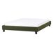 Beliani Cama sin cabecero Bouclé ROANNE 150x213 Beliani Cama sin cabecero Bouclé ROANNE 150x213 Verde Oscuro