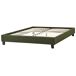 Beliani Cama sin cabecero Bouclé ROANNE 150x213 Beliani Cama sin cabecero Bouclé ROANNE 150x213 Verde Oscuro
