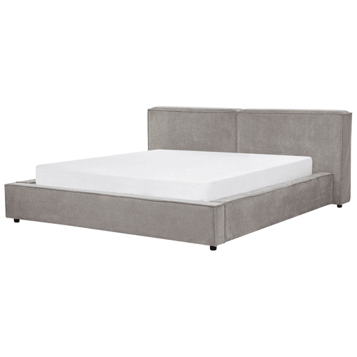 Cama de água Tecido LINARDS 180 x 200 cm Cinzento