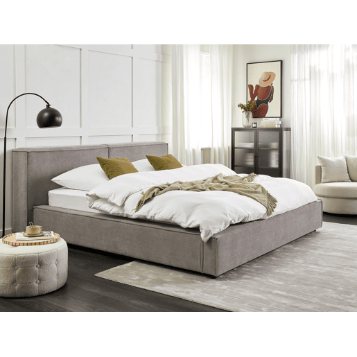 Cama de água Tecido LINARDS 180 x 200 cm Cinzento
