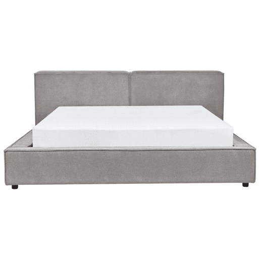 Cama de água Tecido LINARDS 180 x 200 cm Cinzento