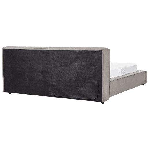 Cama de água Tecido LINARDS 180 x 200 cm Cinzento