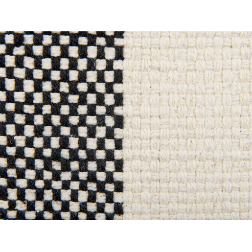 Conjunto de 2 almofadas decorativas LAELIA Algodão 45 x 45 cm Preto Patchwork