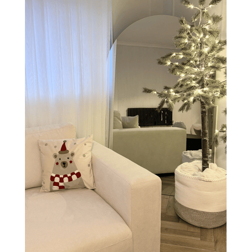 Conjunto de 2 almofadas decorativas JELLIES Veludo 45 x 45 cm Branco creme