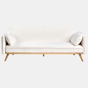 Sofá-cama ASAA Bouclé Branco creme
