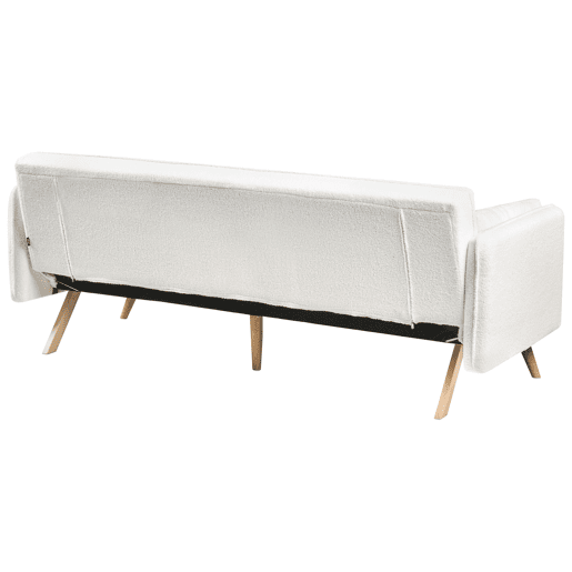 Sofá-cama ASAA Bouclé Branco creme Sofá-cama ASAA Bouclé Branco creme