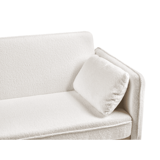 Sofá-cama ASAA Bouclé Branco creme Sofá-cama ASAA Bouclé Branco creme