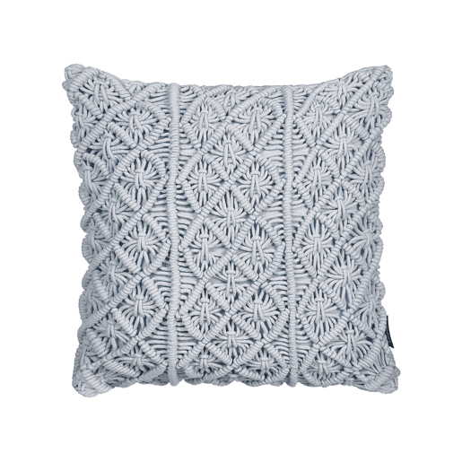 Conjunto de 2 almofadas decorativas GOREME Bouclé 45 x 45 cm Azul Padrão geométrico