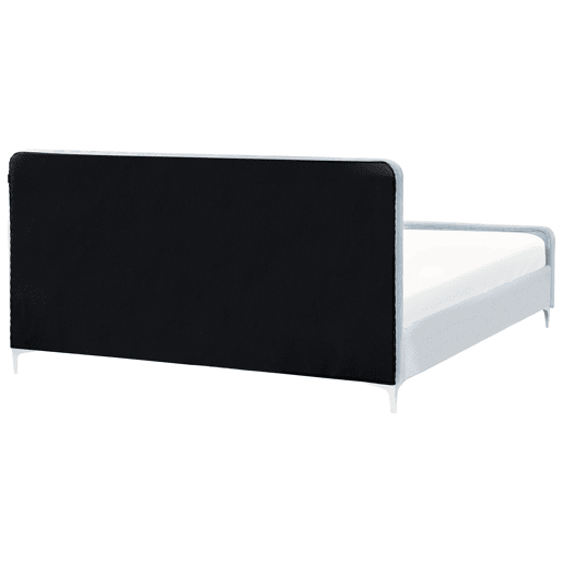 Cama Veludo LUNAN 180 x 200 cm Azul claro