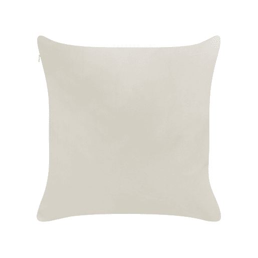 Conjunto de 2 almofadas decorativas PRALINE Veludo 45 x 45 cm Branco Padrão natalicio