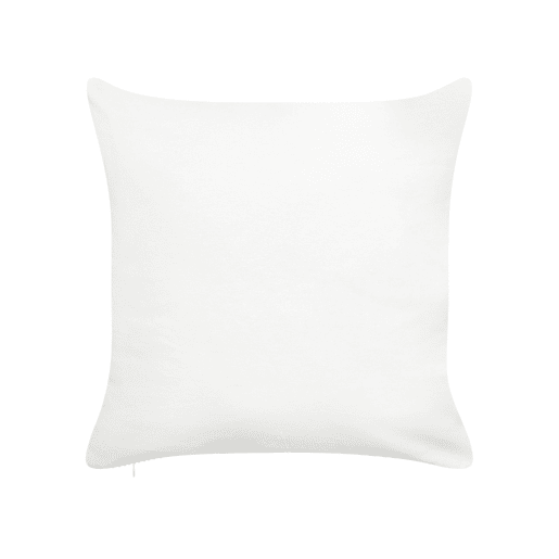 Conjunto de 2 almofadas decorativas PRETZEL Algodão 45 x 45 cm Branco Padrão natalicio